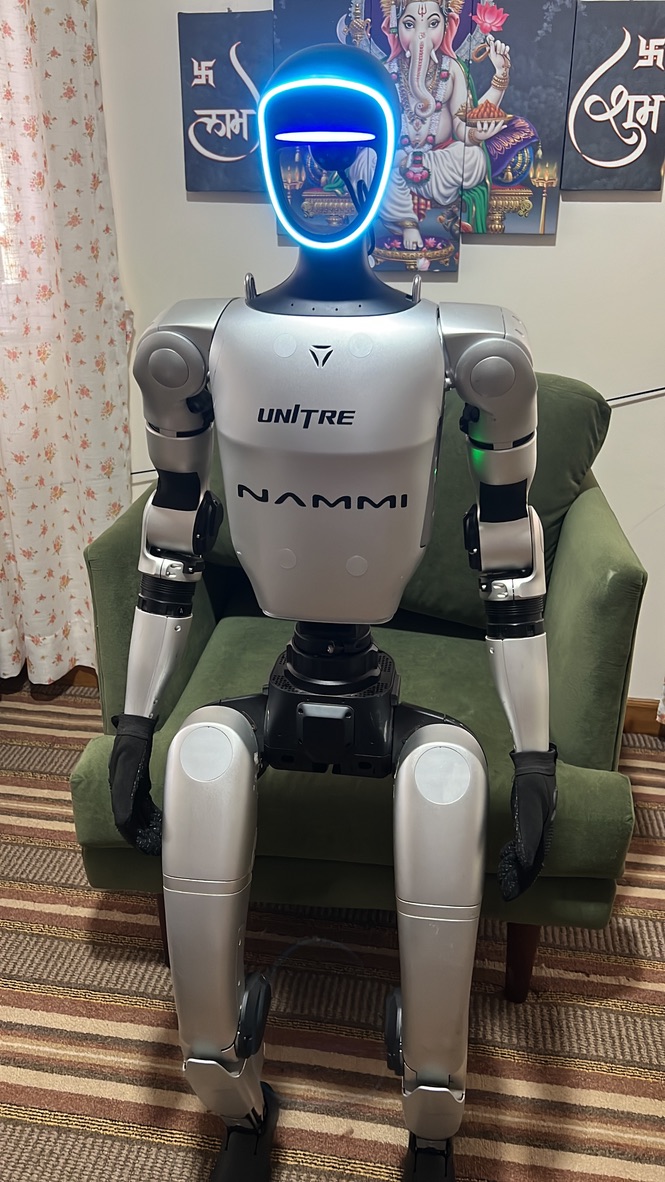 Unitree G1 humanoid in the AlifZetta lab