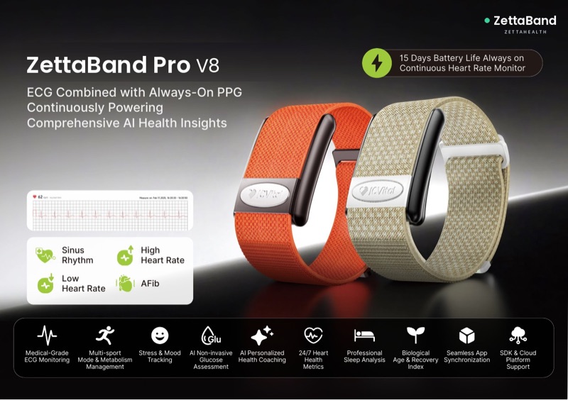 ZettaBand Active V4, Maxim Sensors