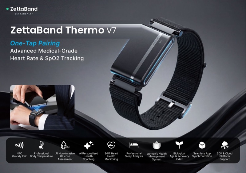 ZettaBand Thermo V7, NFC Quick Pair